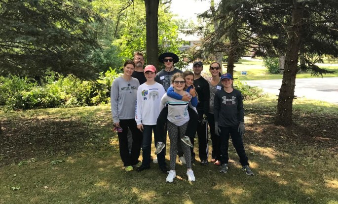 St. Mary Mokena Service Day vounteers