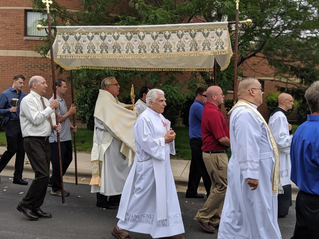 Corpus Christi Blessed Sacrament canopy
