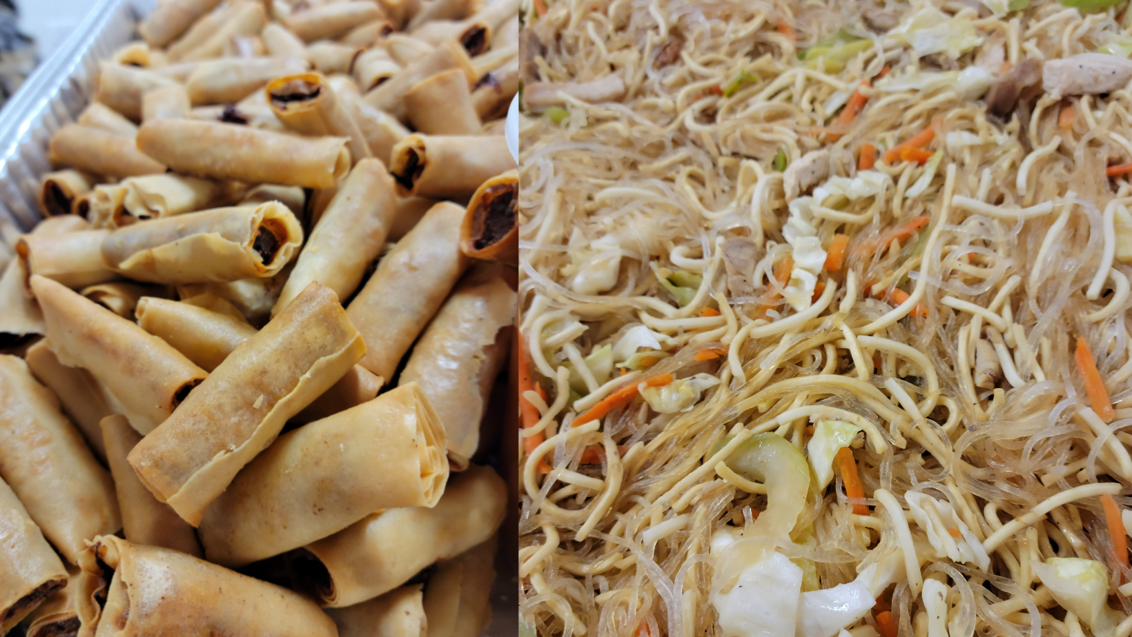 Egg Rolls and Pancit