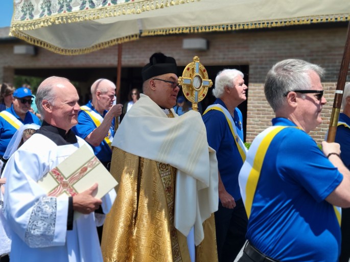 Fr. Dindo with Monstrance